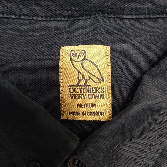 OVO Button Up Black Long Sleeve - Picture 3 of 6